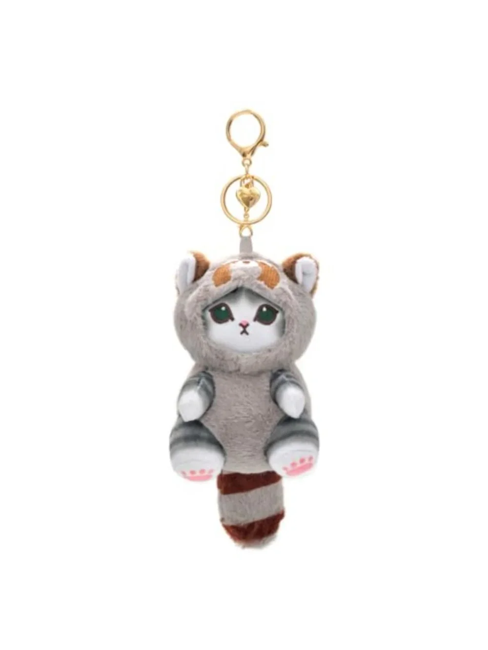Kawaii Cat Plush Keychain, Ultra-Soft Fuzzy Bag Charm, Cute Backpack Decor